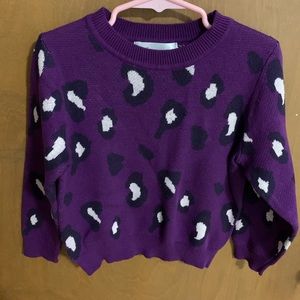 Animal print sweater